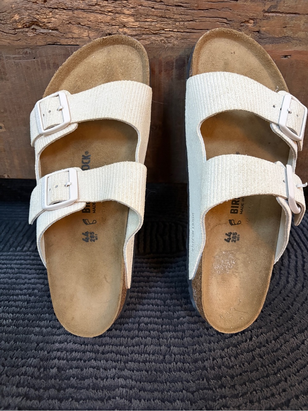 Birkenstock Men's Ivory Double-Strap Sandals